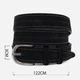 Ремень из натуральной замши Vintage leather-20790 122 см Черный - изображение 9