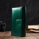 Гаманець жіночий шкіряний для карток ST Leather Accessories leather-19424 Зелений - зображення 7