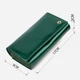 Гаманець жіночий шкіряний для карток ST Leather Accessories leather-19424 Зелений - зображення 9