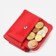 Кошелек женский кожаный для карточек ST Leather Accessories 18323 Красный - изображение 5