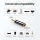 Перехідник UGREEN AV168 3.5mm Male to 6.35mm Female Black (60711) - зображення 4