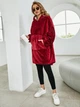 Набір Плед жіноча толстовка з капюшоном HMD Huggle Hoodie ONE SIZE бордовий + Термос 500 мл Red - зображення 2
