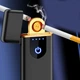 Электрическая зажигалка сенсорная TH-100, USB перезаряжаемая, металлическая Черная - изображение 2