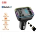 Автомобільний FM трансмітер Bluetooth GTM G38 Car-Fm модулятор із Hands-Free CVC, microSD, 2 USB+Type-C - зображення 10