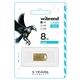 USB флеш накопичувач Wibrand 8GB Hawk Gold USB 2.0 (WI2.0/HA8M1G) - зображення 2