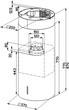 Витяжка Faber острівна, 37см, 1136м.куб/год, Cylindra Isola Evo Plus Bk Matt A37, чорний матовий (335.0572.104) - изображение 5