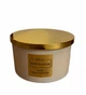 Ароматическая свеча Aromatheraphy Home Pepco Premium Edition White Blossom с крышкой (белые цветы: лотос, жасмин, гардения, пион) золотая - изображение 1