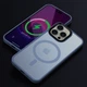 Противоударный Чехол Epik для Apple iPhone 14 Pro (6.1") Metal Buttons with MagSafe Colorful TPU+PC Голубой - изображение 2
