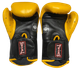 Боксерские перчатки Twins Velcro Extra Design BGVL6 Black Yellow (BGVL6-BKYE-16oz) - изображение 3
