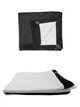 Экран для проектора 84 " дюйма SOFT BLACK 16:9 настенный портативный Стрейчевая ткань белый / черный В комплекте крепление крючки - изображение 2