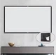 Экран для проектора 84 " дюйма SOFT BLACK 16:9 настенный портативный Стрейчевая ткань белый / черный В комплекте крепление крючки - изображение 3