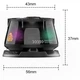 Мини - колонка беспроводная DY100 - Портативная блютуз с магнитом , RGB-подсветкой и TWS пара , подарок для детей и взрослых - изображение 6