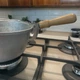 Держатель съемная ручка для сковороды и котла чапельник из нержавеющей стали с деревянной ручкой - изображение 2