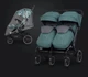 Візок для двійні прогулянковий Euro-Cart Echo 2024 Зелений - зображення 4