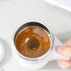 Автоматическая чашка мешалка A-Plus Mixing Cup 380мл термокружка с перемешиванием Белый/Серый - изображение 10