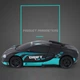 Машинка трансформер на радиоуправлении AToys Bugatti-922-1 большая 1:12 33см свет/звук Черно-голубой - изображение 4