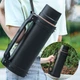 Термос Daydays 24Hrs 2500ml нержавіюча сталь, кришка+склянка, з ручкою для перенесення Чорний - зображення 8