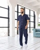 Мужской медицинский костюм Марс коттон синий размер 50 (920643) - изображение 1