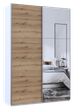 Шкаф-купе двухдверный Doros G-Caiser 160х60х240 см Белый/Дуб евок/1 Зеркало (DRS-011021) - изображение 1