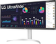 Monitor 34" UltraWide LG 34WQ650-W IPS HDR 400 2560 x 1080 White (34WQ650-W) - obraz 3