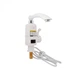 Проточний кран-водонагрівач кухонний для кухні Lidz Warm 057 LDWAR057WCR24983 White / Chrome - изображение 1