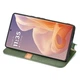 Чехол Deexe Rhombus Wallet для Motorola Moto G85 - Green - изображение 3