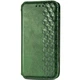 Чехол Deexe Rhombus Wallet для Motorola Moto G85 - Green - изображение 4