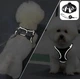 Шлея анатомическая и поводок Kafuli Pet Collection для собак и кошек 3-15 кг M Черная - изображение 2