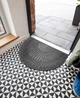 Коврик придверный MultyHome Contours темно-серый полукруг 60x90 см (5903104909499) - изображение 4