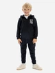 Детские теплые спортивные штаны-джоггеры для мальчика Minoti 19fleece80 41359JNR 104-110 см Черные (5063025360325) - изображение 2