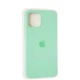 Чехол Fiji Silicone Case для Apple iPhone 12 бампер накладка Full Soft Spearmint - изображение 4