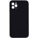 Чохол Silicone Case Square Full Camera Protective (AA) NOLOGO для Apple iPhone 11 Pro Max (6.5") Чорний / Black - изображение 1