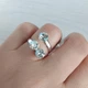 Набір прикрас Hand Made з кристалами Swarovski відтінку білого шампанського Moonlight - зображення 4