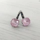 Cерьги Hand Made винтажные с кристаллами Swarovski розового цвета Soft Rose Ignite - изображение 1