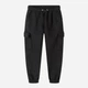 Детские теплые спортивные штаны-джоггеры для девочки Minoti 20fleece50 41397JNR 104-110 см Черные (5063025364040) - изображение 3