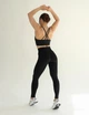 Спортивные женские леггинсы Soft SQ с эффектом визуальной коррекции фигуры Push Up V-пояс Однотонные L Черные (SQ010000L) - изображение 3