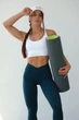Спортивні жіночі легінси Soft SQ з ефектом візуальної корекції фігури Push Up V-пояс Однотонні XS-S Темно-смарагдові (SQ050000S) - зображення 6