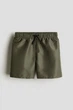 Шорты пляжные c cеткой хаки H&M 170см (400098095) - изображение 1