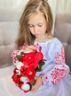 Сукня вишиванка дитяча святкова біло-червона пишна Pyshna 146 - изображение 4