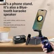 Подставка на телефон с беспроводной зарядкой и колонкой с микрофоном Bluetooth AND K18-2 (FG22) - изображение 6