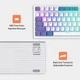 Ультракомпактная MAMBASNAKE K3 Pro Mini проводная 98-клавишная механическая клавиатура RGB, спиральный кабель USB Type-C, металлический авиационный пружинный разъем TPU. Цвет – Зеленый. Английская раскладка (ENG) - изображение 8