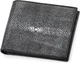 Кошелек мужской черный из натуральной кожи ската Ekzotic leather (stw120_6) - изображение 1