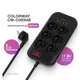 Сетевой фильтр-удлинитель СolorWay 6 розеток/4 USB 2 м Black (CW-CHE64B) - изображение 11