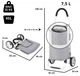 Сумка-візок ShoppingCruiser Foldable 45 Grey (604360) - зображення 3