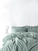 Односпальний комплект Limasso Standart Natural Green Варена Бавовна 160х220 см наволочки 50х70 см - зображення 1