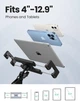 Держатель зажим для смартфона планшета UGREEN Tablet Holder With Overhead Long Arm настольный Black (LP144) - изображение 7