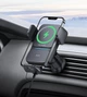 Держатель автомобильный Baseus Wisdom Auto 15W с беспроводной зарядкой на воздуховод Black (CGZX000001) - изображение 7