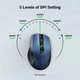 Беспроводная бесшумная оптическая мышь UGREEN Ergonomic Wireless Blue (MU006) - изображение 3