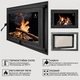 Каминные дверцы Iron Fire Adam 640x440 мм со стеклом чугунные - изображение 1
