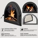 Камінні дверцята Iron Fire Viola 585x440 мм зі склом чавунні - зображення 3